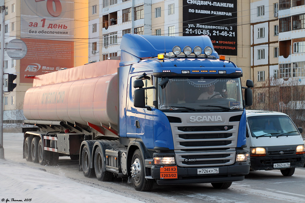 Саха (Якутия), № М 726 КУ 14 — Scania ('2013) G400