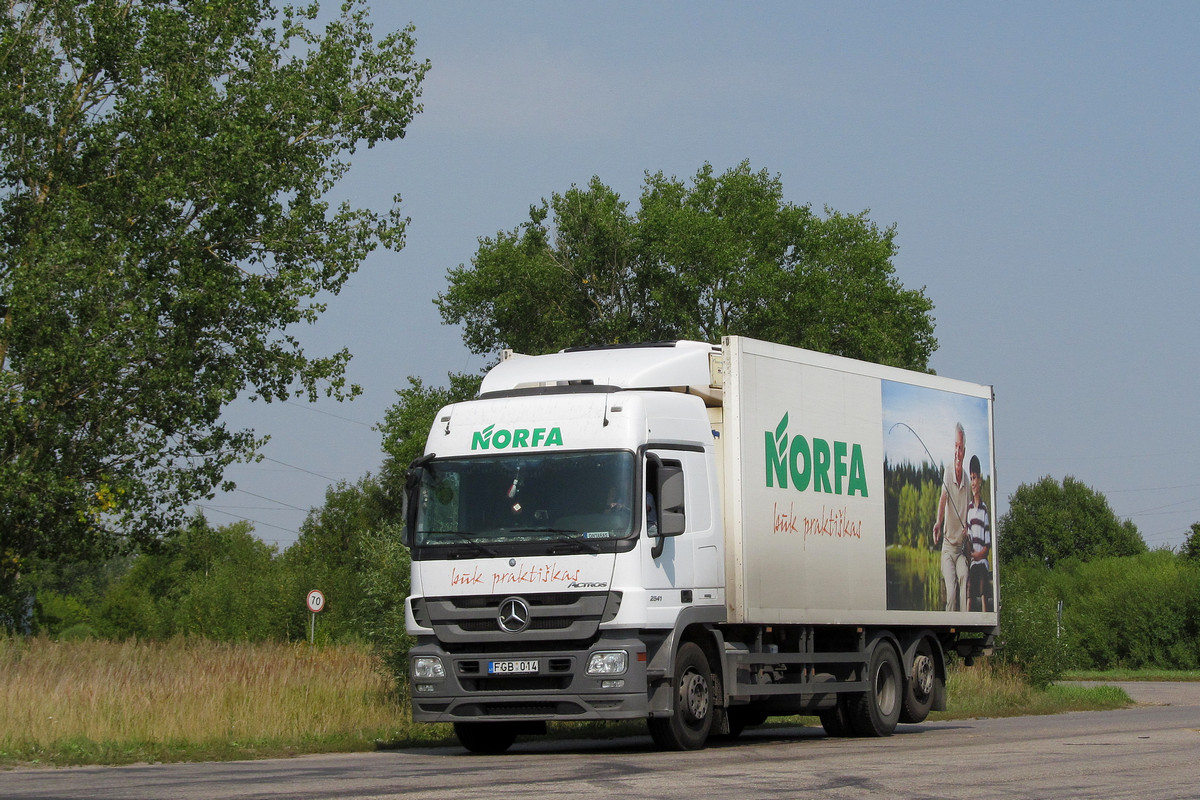 Литва, № FGB 014 — Mercedes-Benz Actros ('2009) 2541