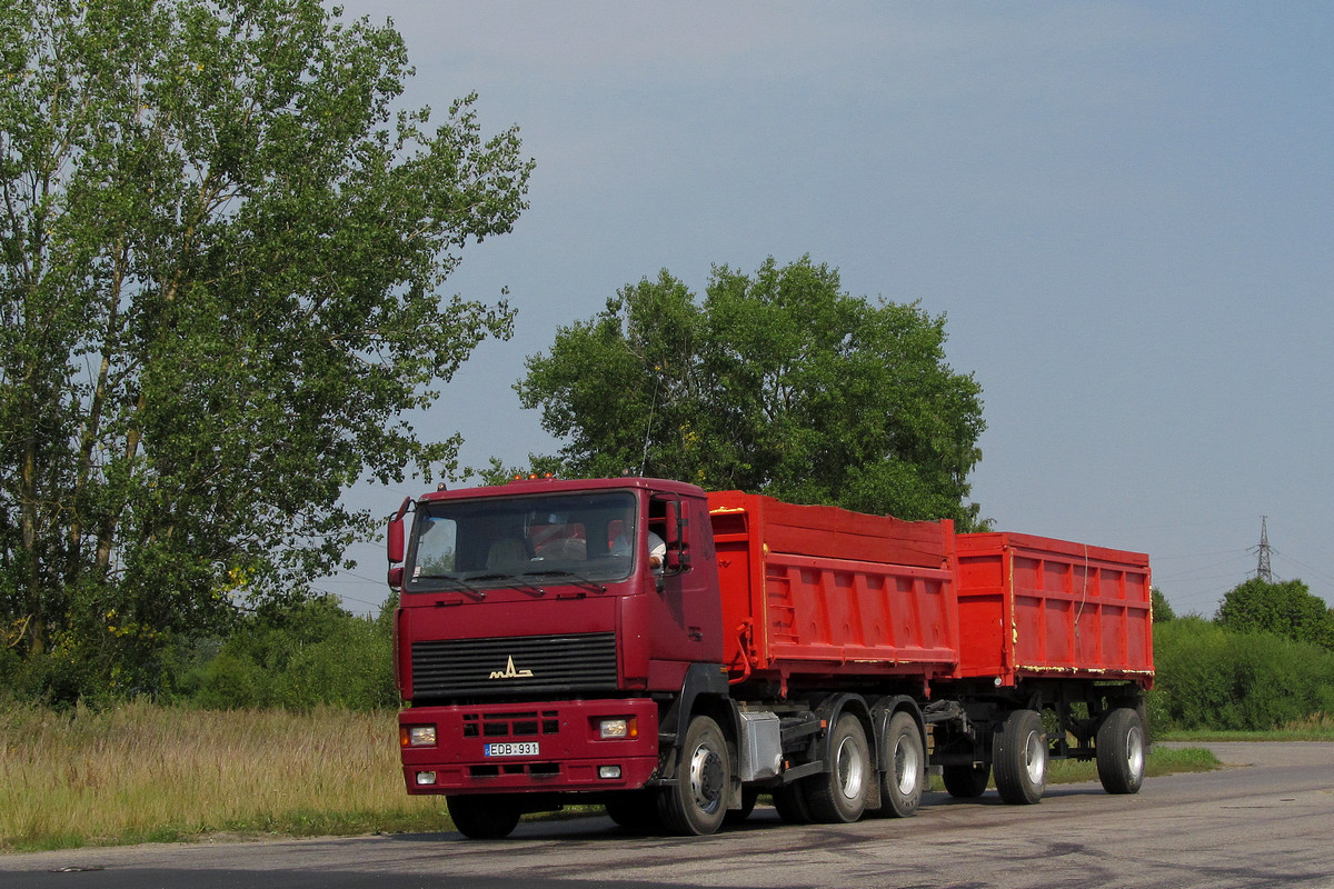 Литва, № EDB 931 — МАЗ-6501 (общая модель)