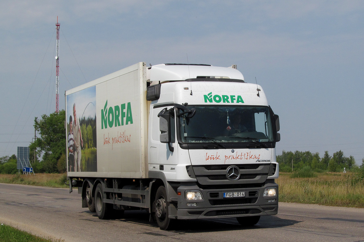 Литва, № FGB 014 — Mercedes-Benz Actros ('2009) 2541