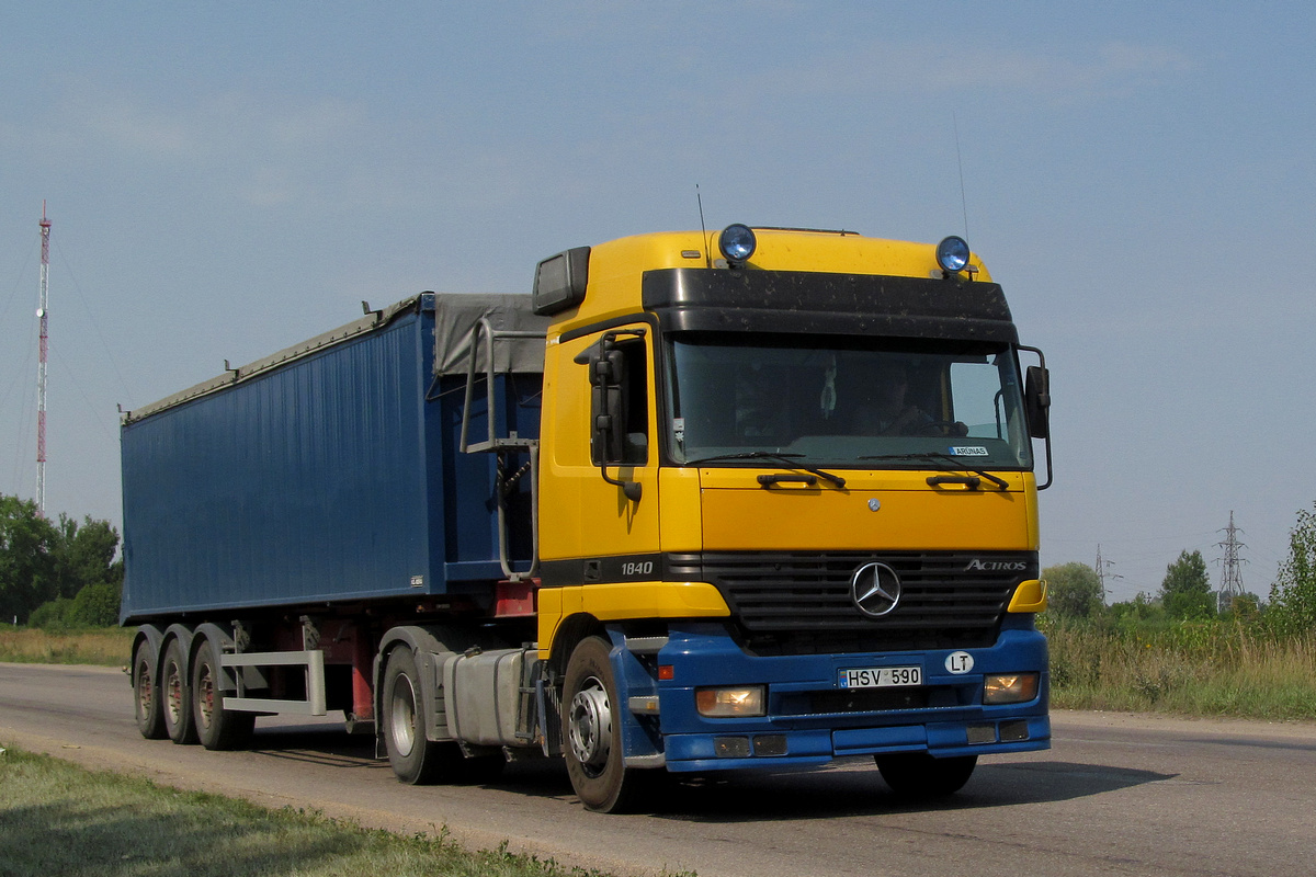 Литва, № HSV 590 — Mercedes-Benz Actros ('1997) 1840