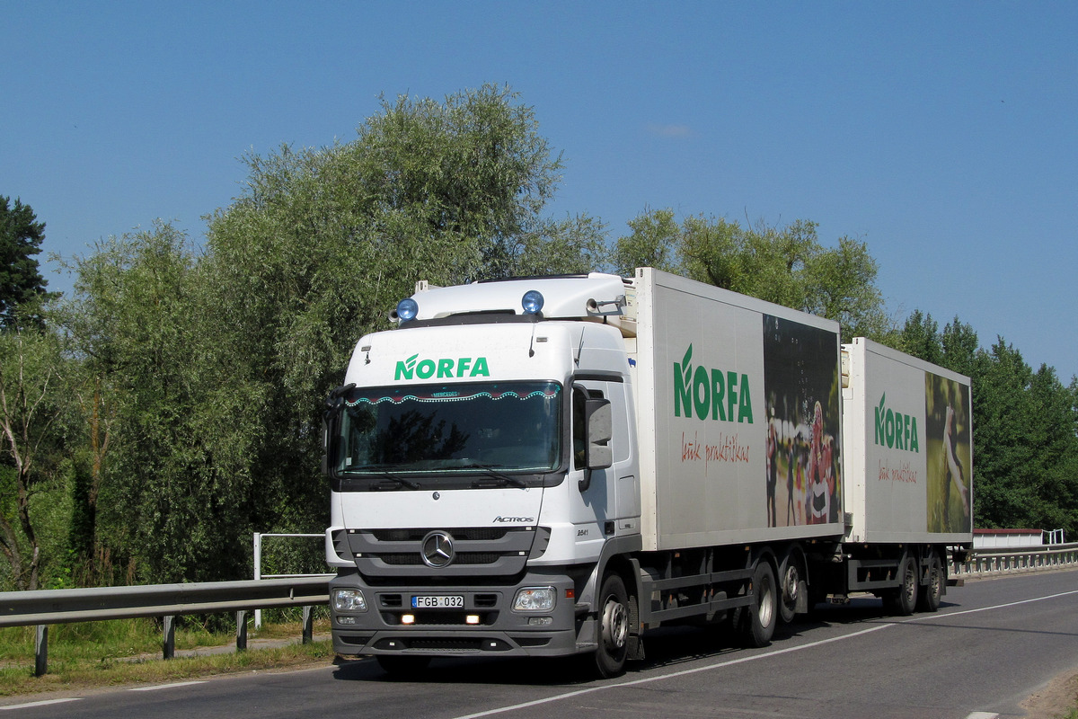 Литва, № FGB 032 — Mercedes-Benz Actros ('2009) 2541