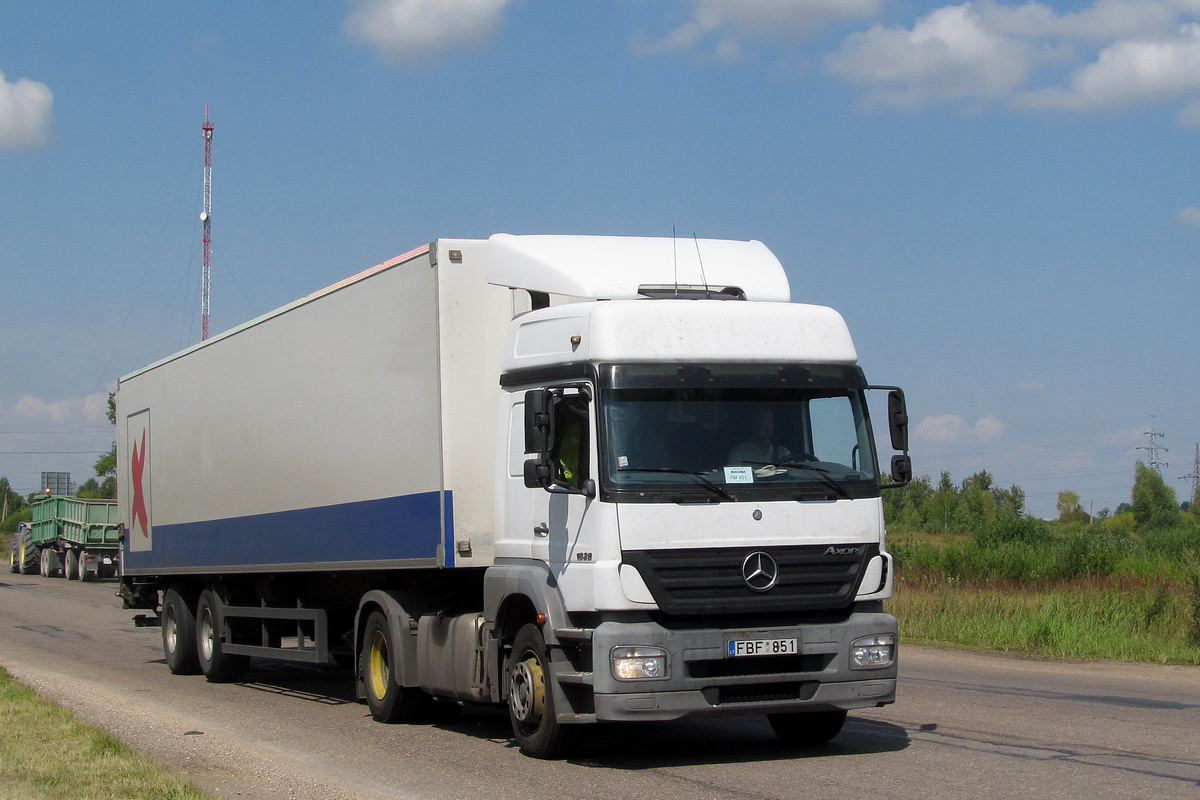 Литва, № FBF 851 — Mercedes-Benz Axor 1828