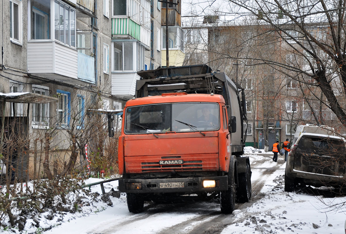 Омская область, № Р 410 РН 55 — КамАЗ-53215 [532150]