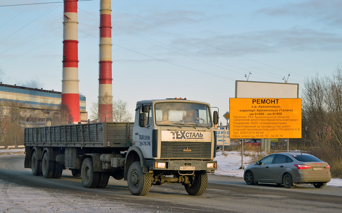 Архангельская область, № Е 887 СТ 29 — МАЗ-5434