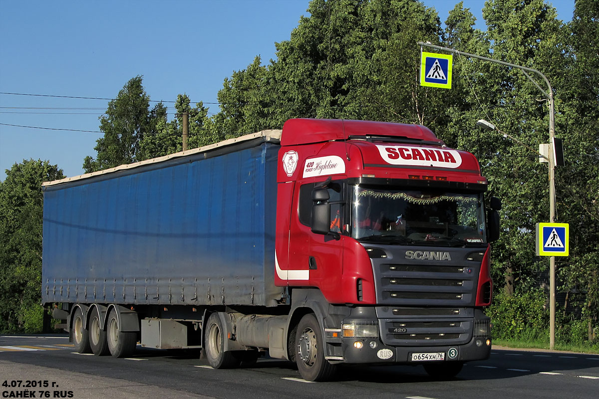 Ярославская область, № О 654 ХН 76 — Scania ('2004) R420