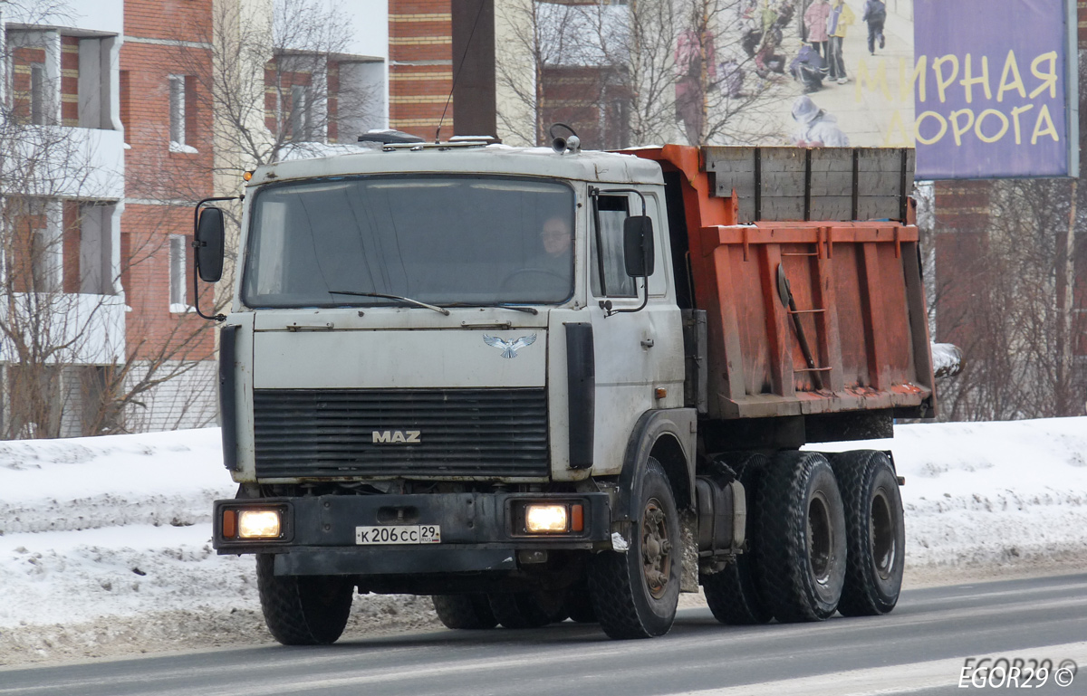 Архангельская область, № К 206 СС 29 — МАЗ-5516 [551600]