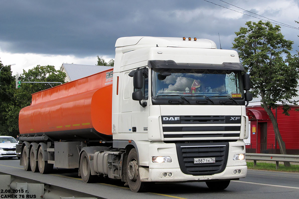 Ярославская область, № Н 887 ТН 76 — DAF XF105 FT