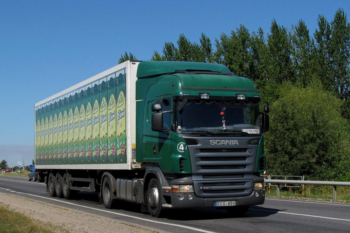 Литва, № ECG 859 — Scania ('2004) R420