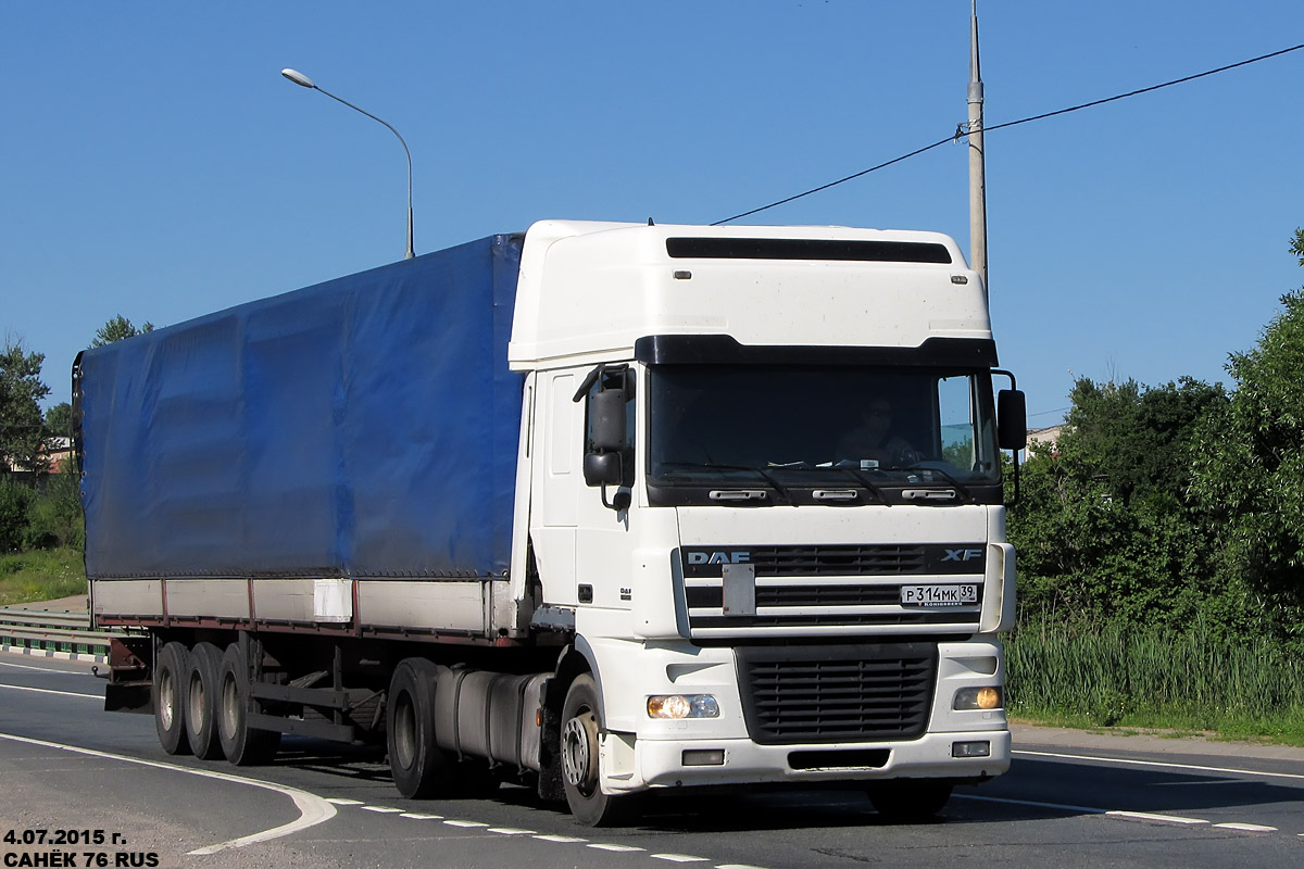 Калининградская область, № Р 314 МК 39 — DAF XF95 FT