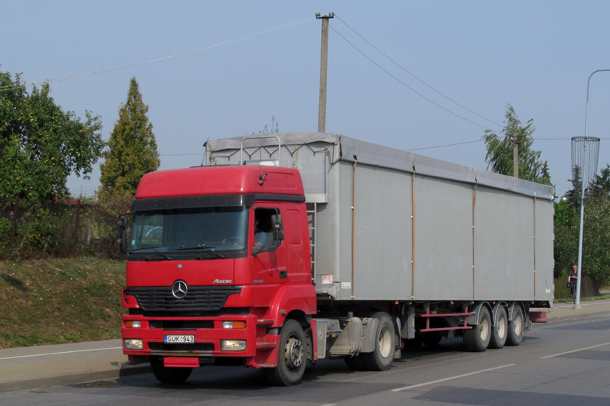 Литва, № GUK 943 — Mercedes-Benz Axor 1840