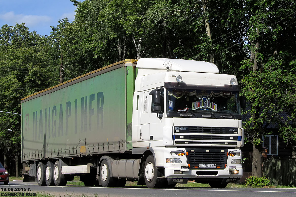 Костромская область, № Н 475 ТУ 44 — DAF XF95 FT