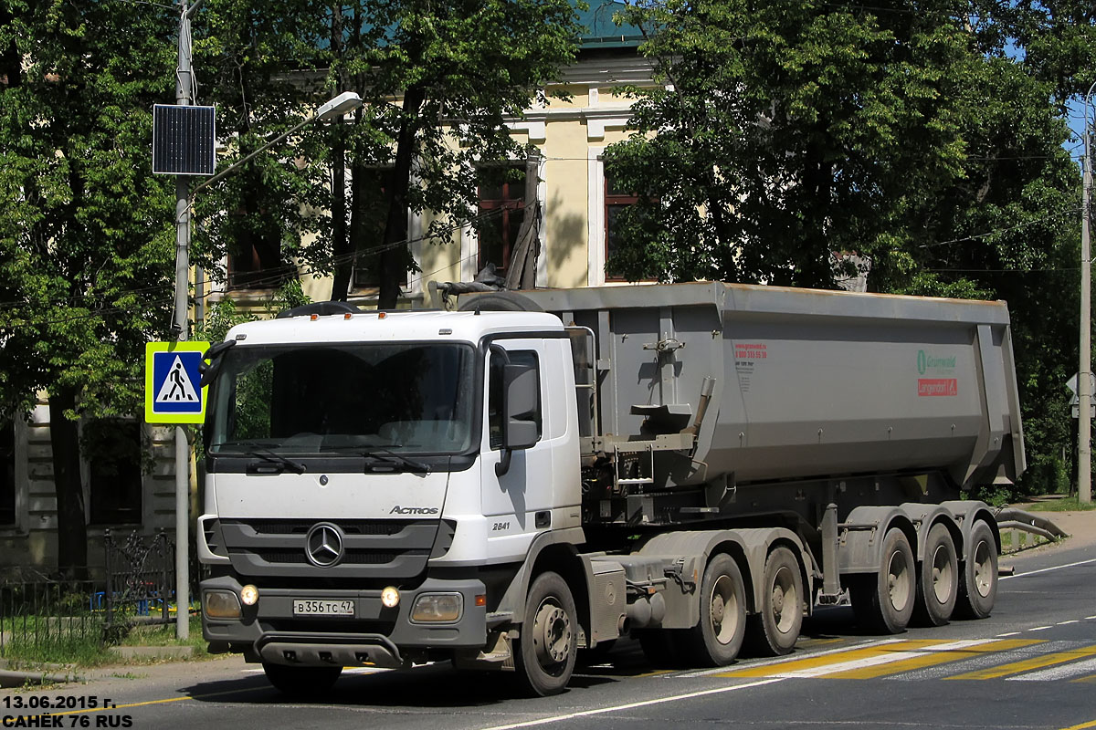 Ленинградская область, № В 356 ТС 47 — Mercedes-Benz Actros '09 2641 [Z9M]