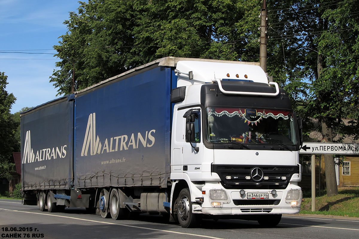 Костромская область, № Н 346 ЕР 44 — Mercedes-Benz Actros ('2003) 2544