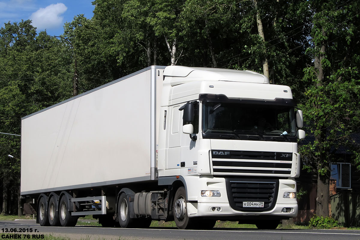 Архангельская область, № К 004 МН 29 — DAF XF105 FT