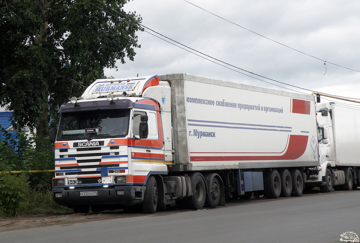 Мурманская область, № А 232 КА 51 — Scania (III) R143M