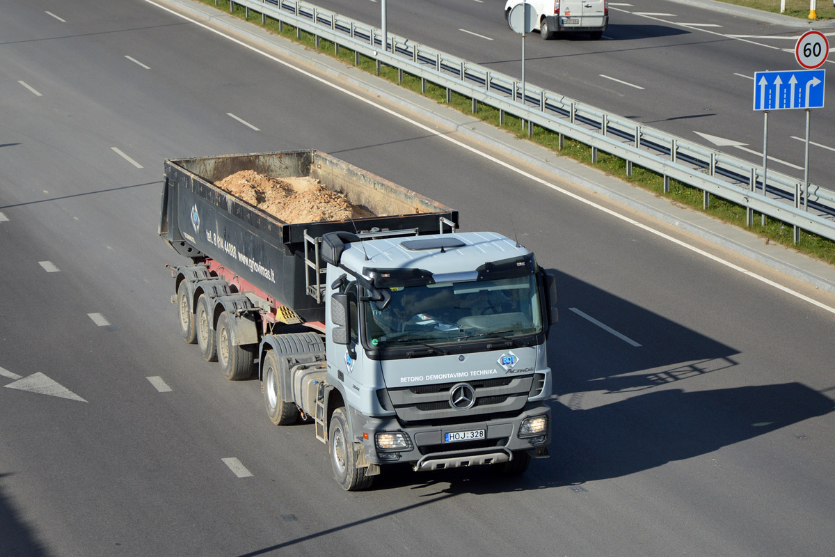 Литва, № HOJ 328 — Mercedes-Benz Actros ('2009)