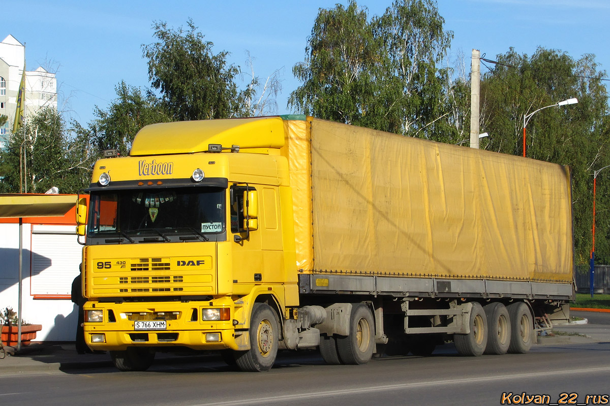 Павлодарская область, № S 766 XHM — DAF 95 FT