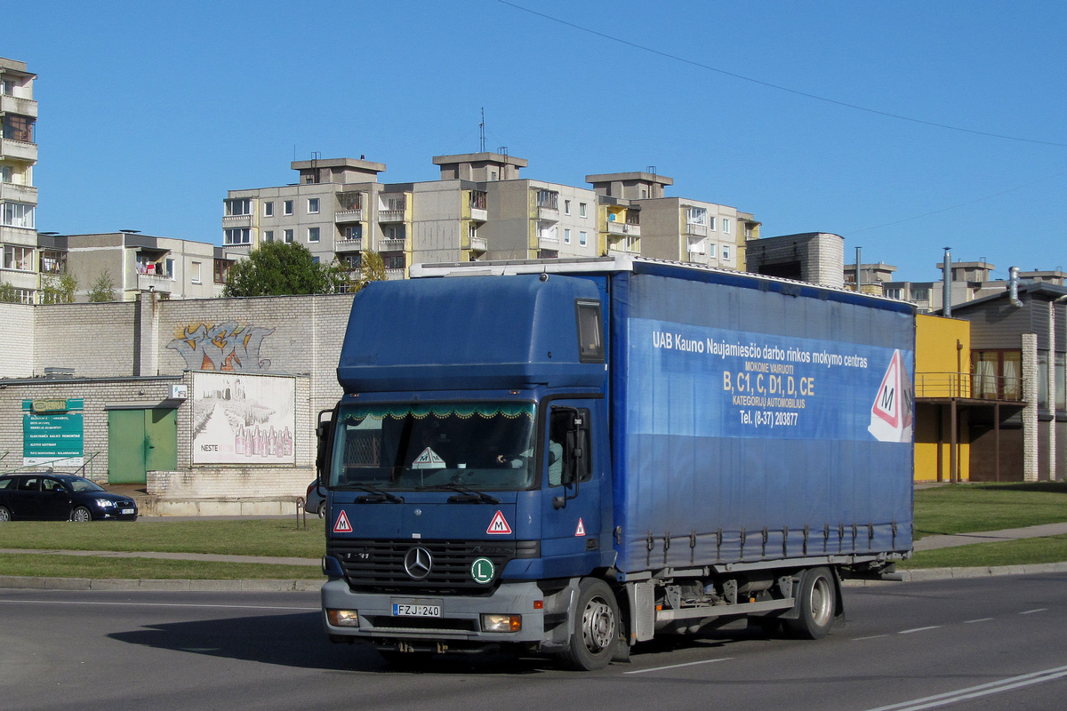 Литва, № FZJ 240 — Mercedes-Benz Actros ('1997) 1831