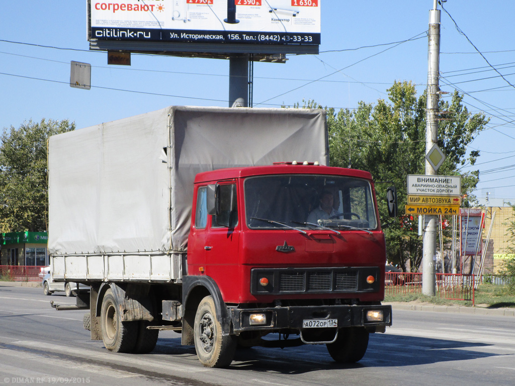 Волгоградская область, № А 072 ОР 134 — МАЗ-53371