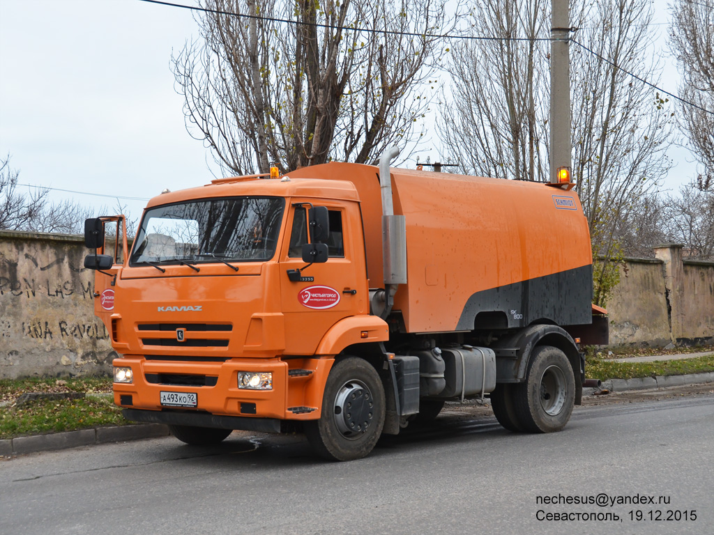 Севастополь, № А 493 КО 92 — КамАЗ-43255-C4