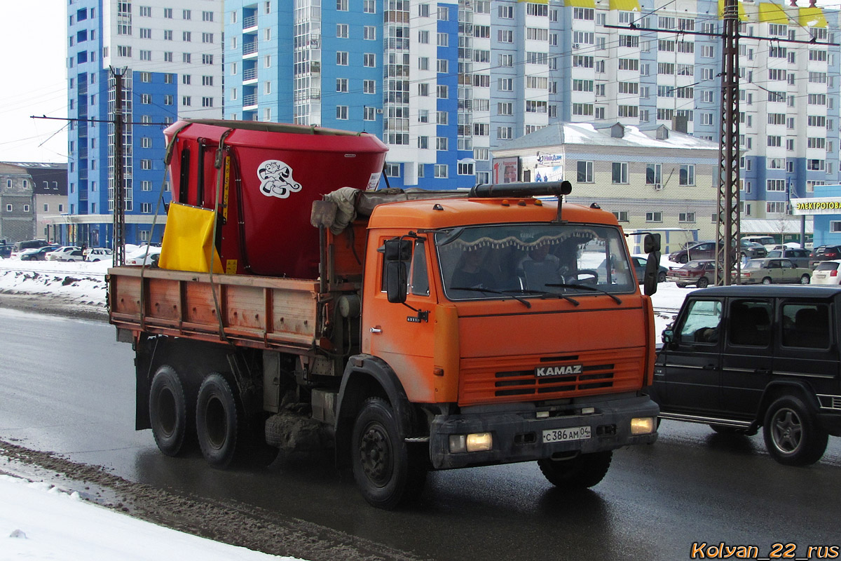 Алтай, № С 386 АМ 04 — КамАЗ-65115-15 [65115R]