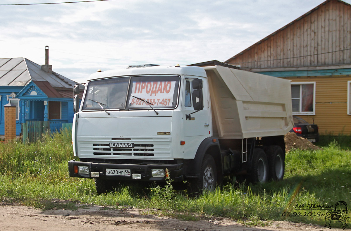 Пензенская область, № О 630 МР 58 — КамАЗ-55111 (общая модель)