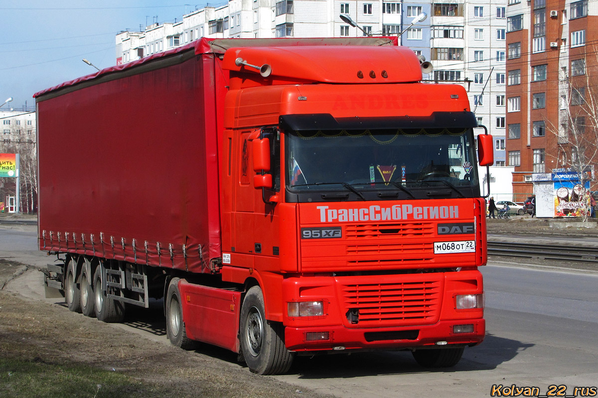 Алтайский край, № М 068 ОТ 22 — DAF 95XF FT