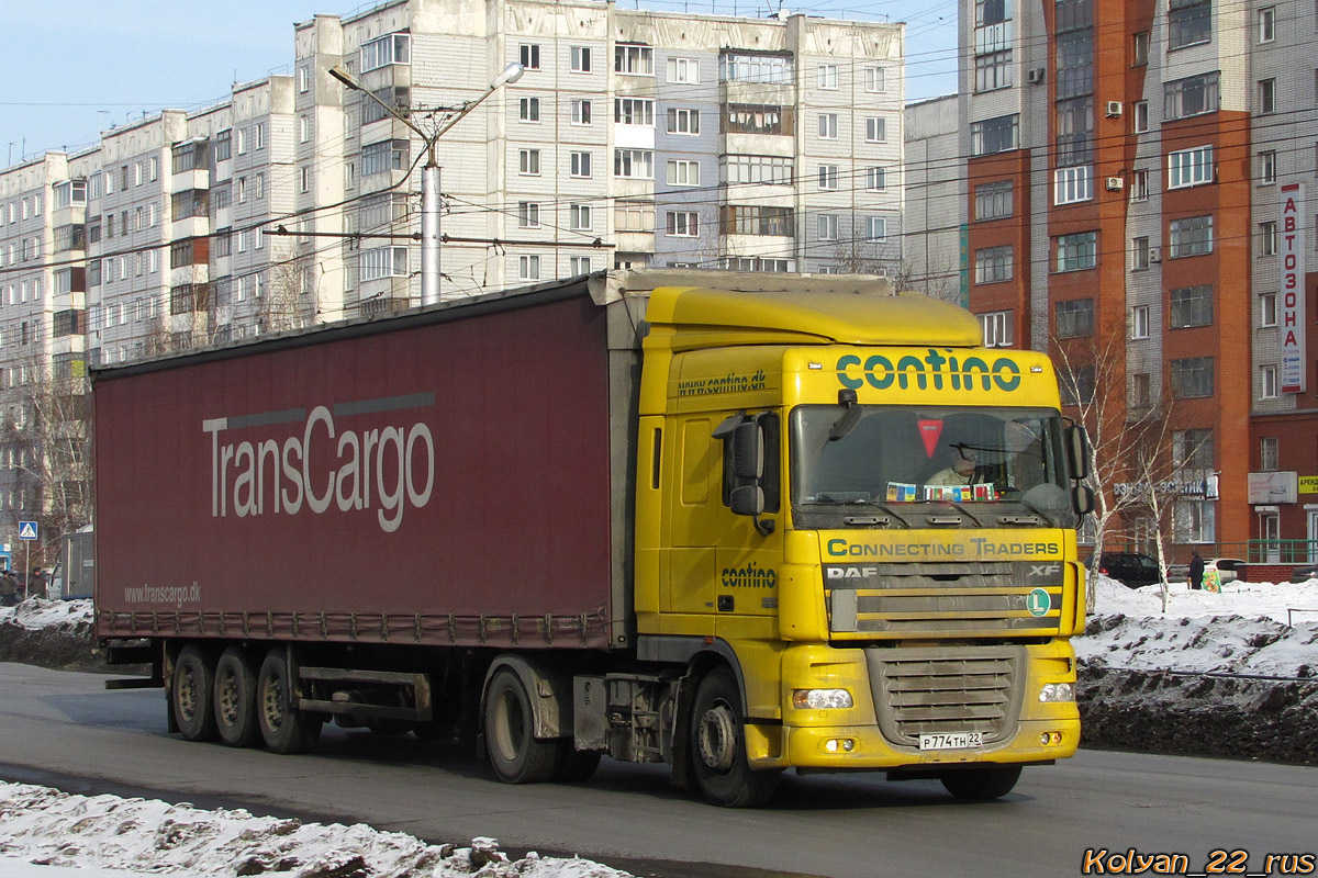 Алтайский край, № Р 774 ТН 22 — DAF XF105 FT