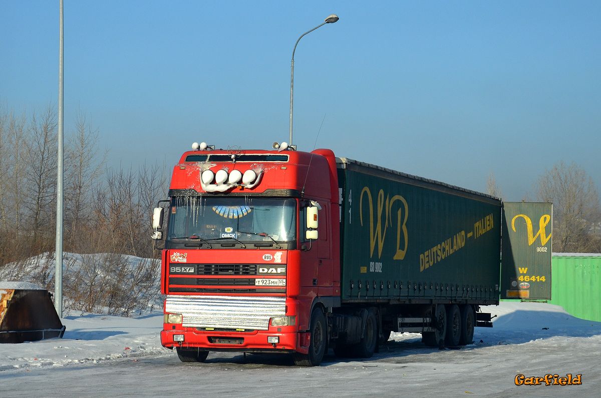 Омская область, № Т 923 МН 55 — DAF 95XF FT