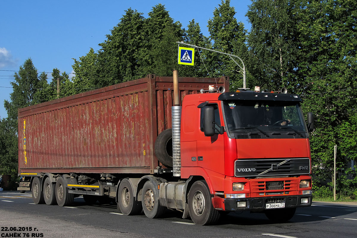 Тульская область, № Р 366 МА 71 — Volvo ('1993) FH12.420