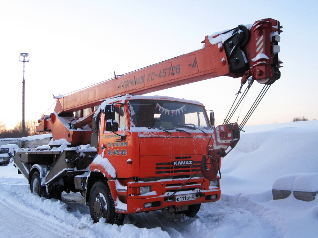 Кировская область, № К 111 ОР 43 — КамАЗ-53605 (общая модель)