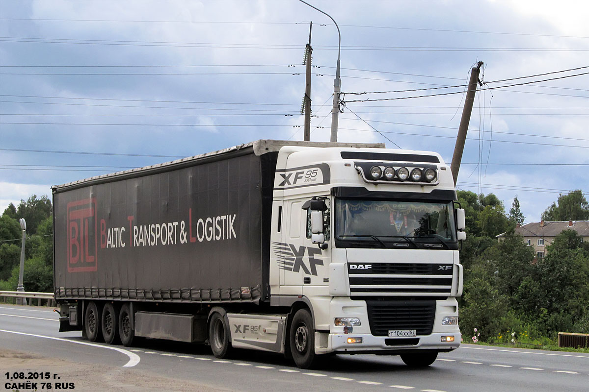 Орловская область, № Т 104 ХХ 57 — DAF XF95 FT