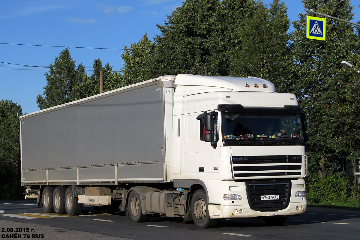 Москва, № М 743 ЕР 97 — DAF XF105 FT