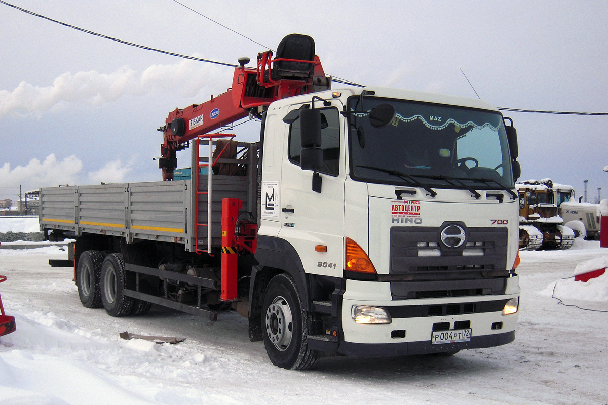 Тюменская область, № Р 004 РТ 72 — Hino 700