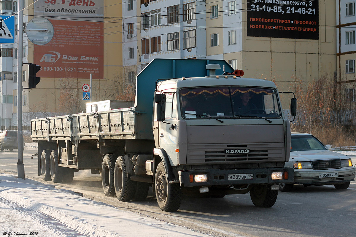 Саха (Якутия), № Н 289 ВК 14 — КамАЗ-54115 (общая модель)