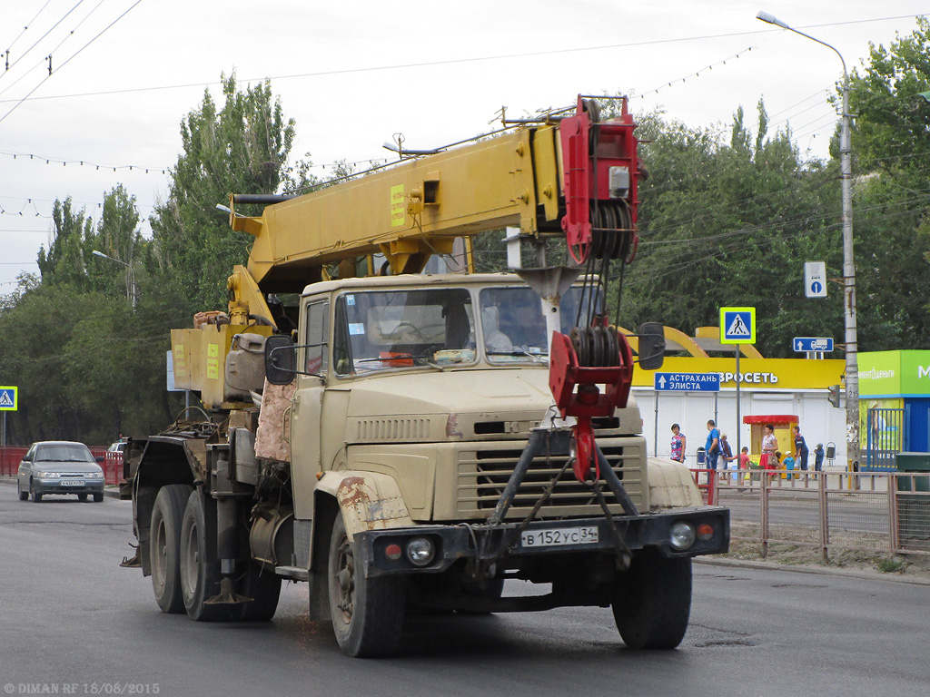 Волгоградская область, № В 152 УС 34 — КрАЗ-65101