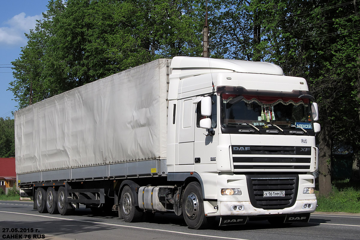 Брянская область, № Х 161 ММ 32 — DAF XF105 FT