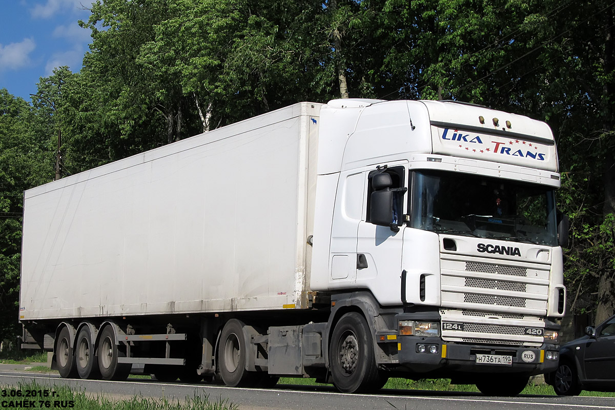 Московская область, № Н 736 ТА 190 — Scania ('1996) R124L