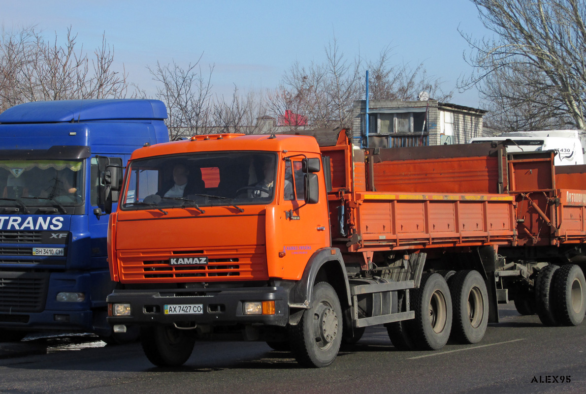 Харьковская область, № АХ 7427 СО — КамАЗ-53215 (общая модель)