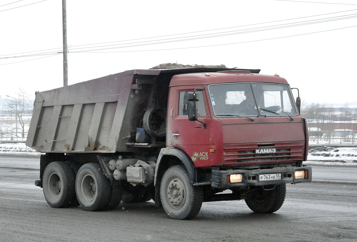 Омская область, № Р 763 НВ 55 — КамАЗ-65115-13 [65115N]