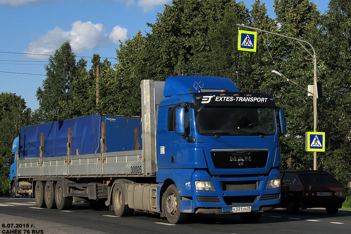 Архангельская область, № К 331 УН 29 — MAN TGX ('2007) 18.440