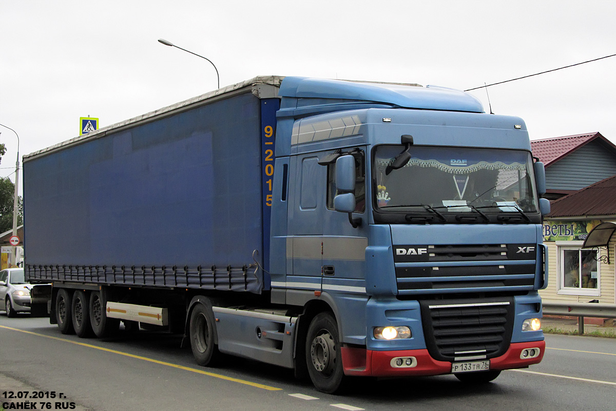 Ярославская область, № Р 133 ТН 76 — DAF XF105 FT