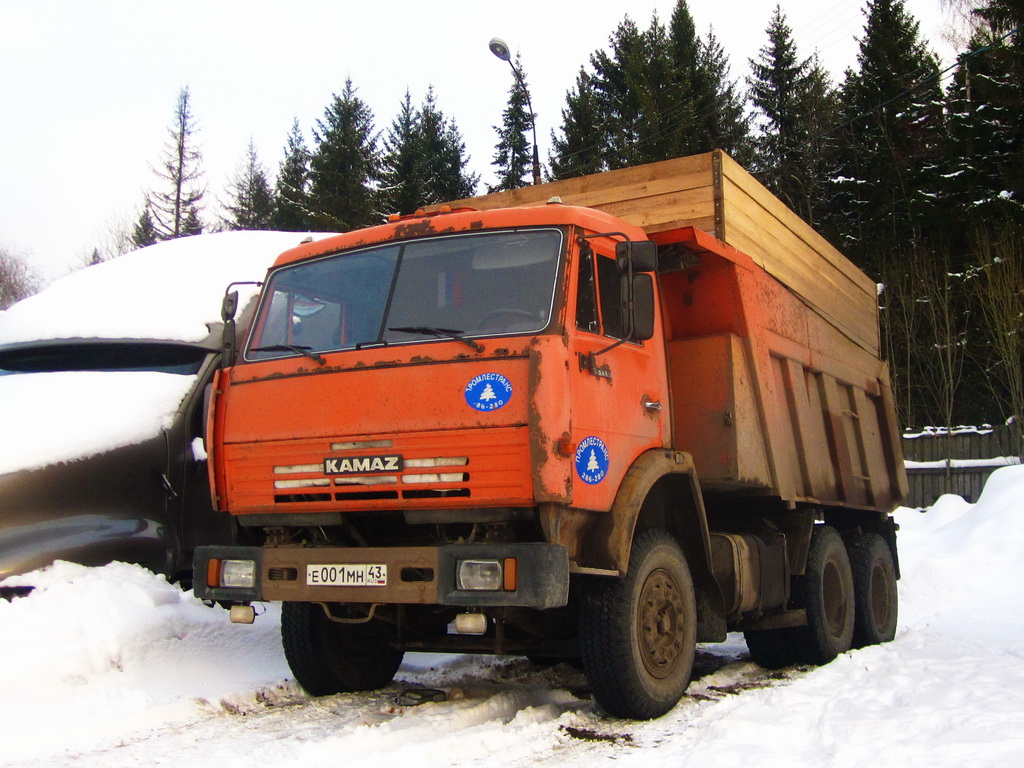 Кировская область, № Е 001 МН 43 — КамАЗ-65115 (общая модель)