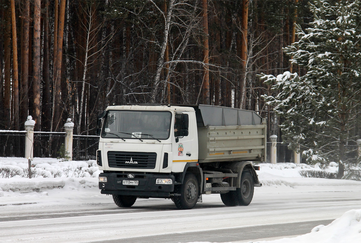 Красноярский край, № Е 113 МУ 124 — МАЗ-5550B3