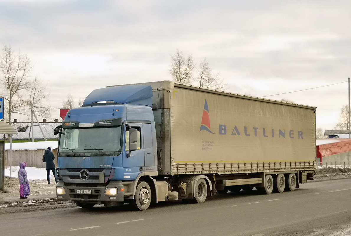 Архангельская область, № К 386 ТС 29 — Mercedes-Benz Actros ('2009) 1844