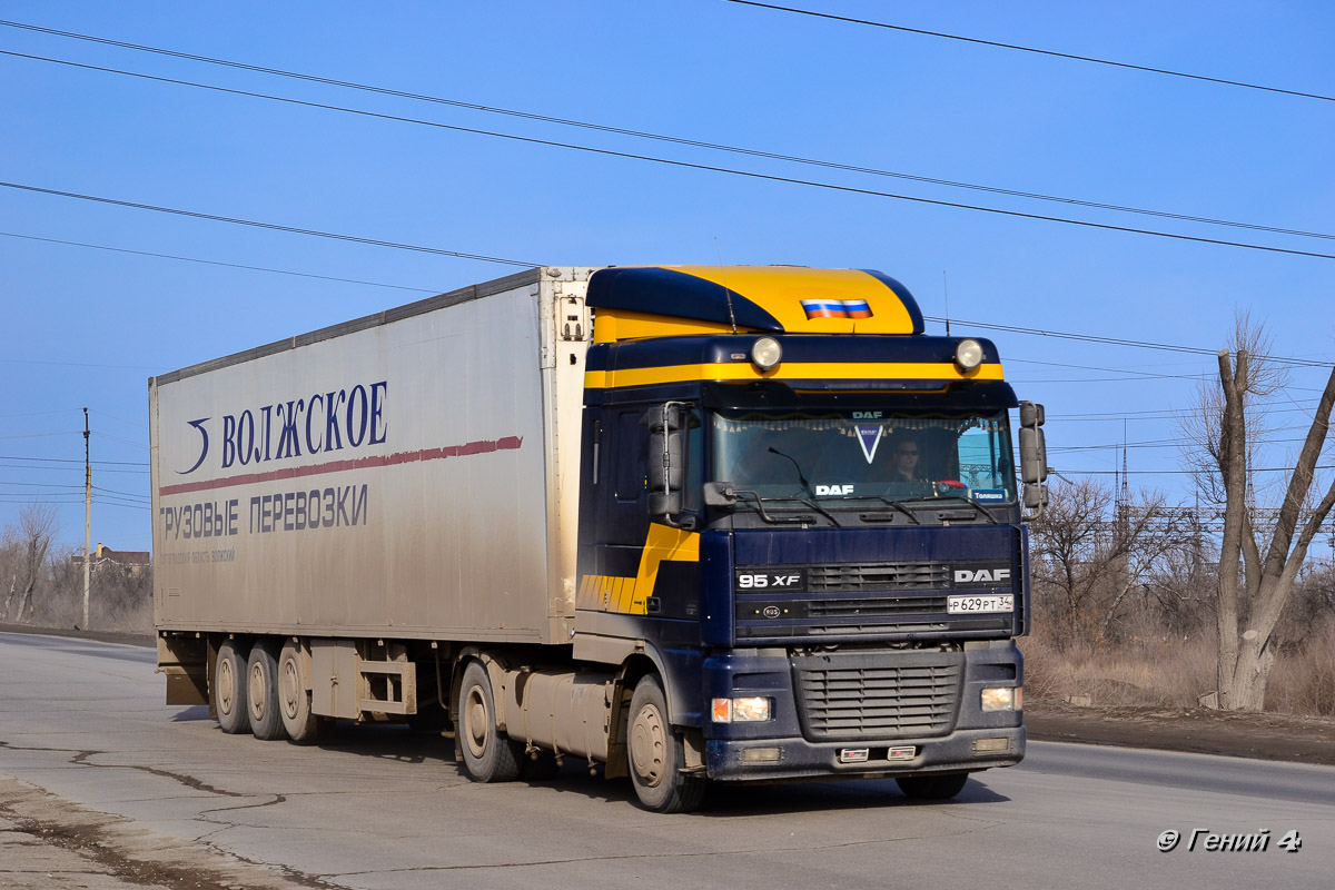 Волгоградская область, № Р 629 РТ 34 — DAF 95XF FT