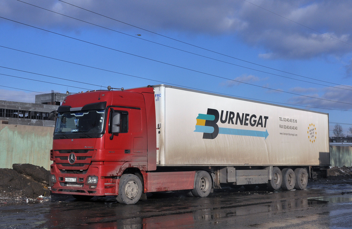 Омская область, № С 886 ВУ 55 — Mercedes-Benz Actros ('2009) 1844