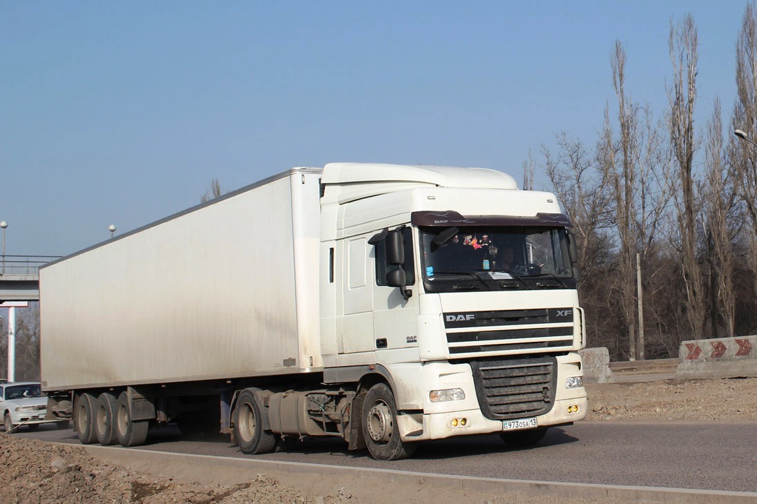 Туркестанская область, № 973 OSA 13 — DAF XF105 FT