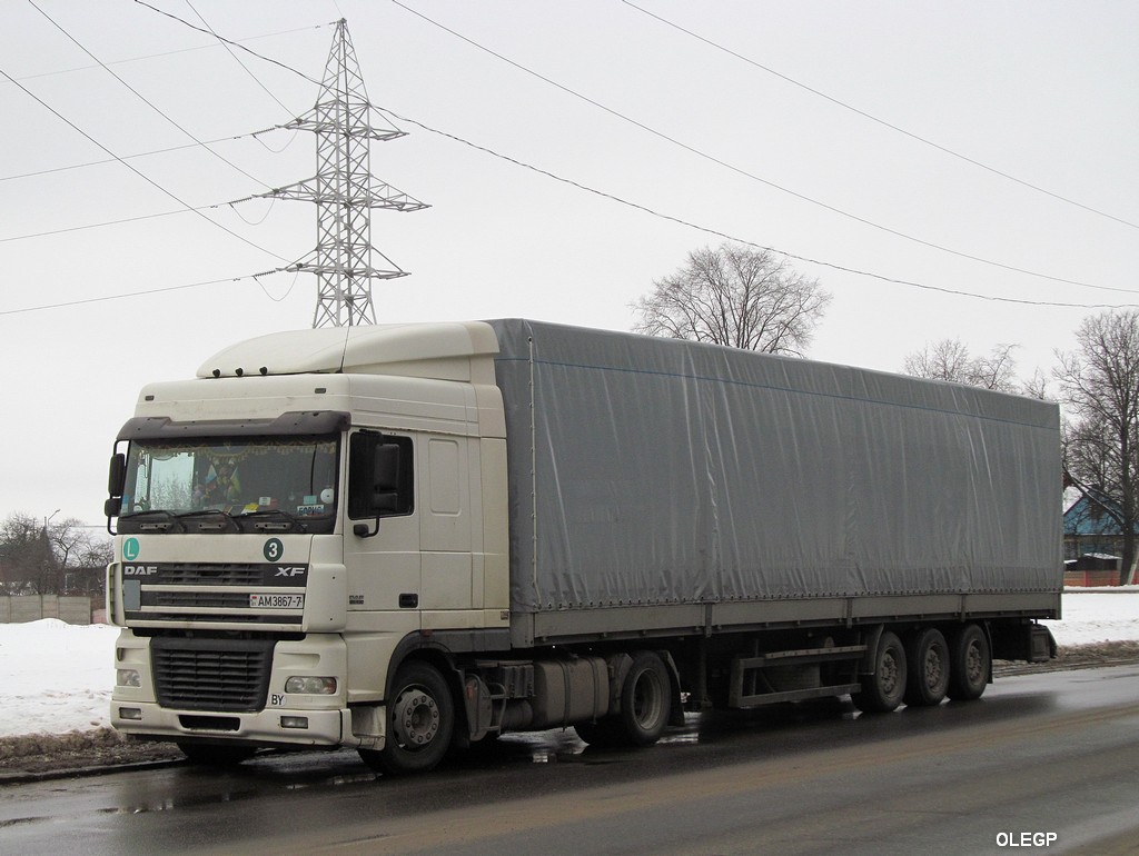 Минск, № АМ 3867-7 — DAF XF95 FT